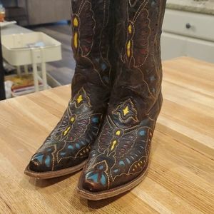 Corral Butterfly Cowgirl Boots 8.5